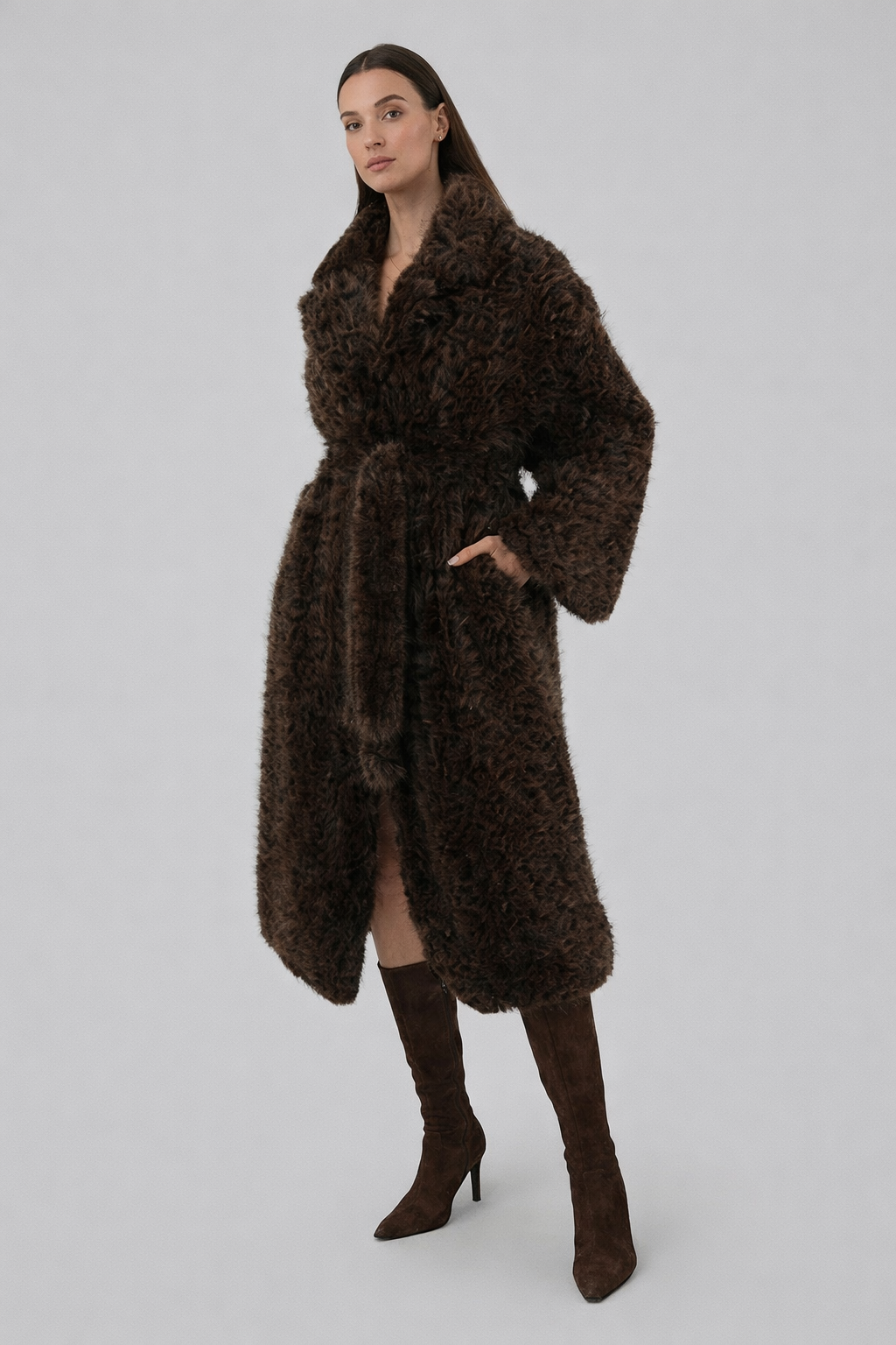 VELURA FAUX FUR COAT
