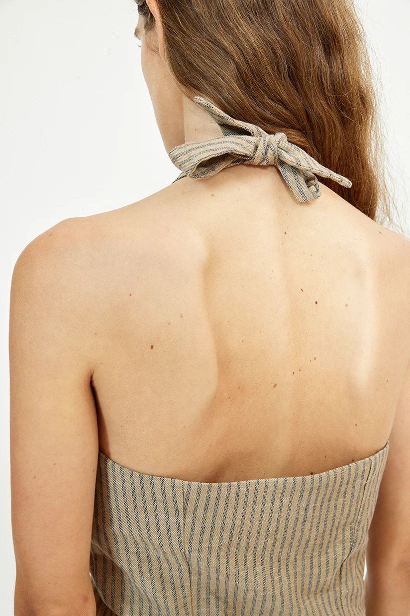 musier-paris-ella-dress-beige-striped