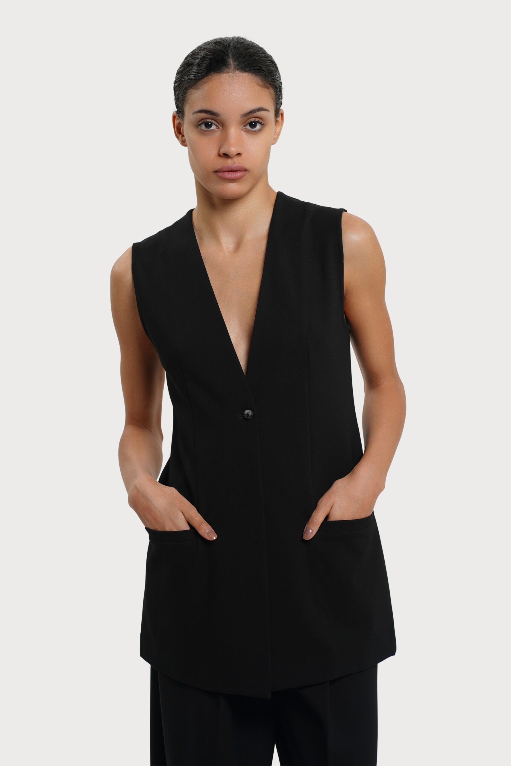RESIDUS Black Vest with Pockets
