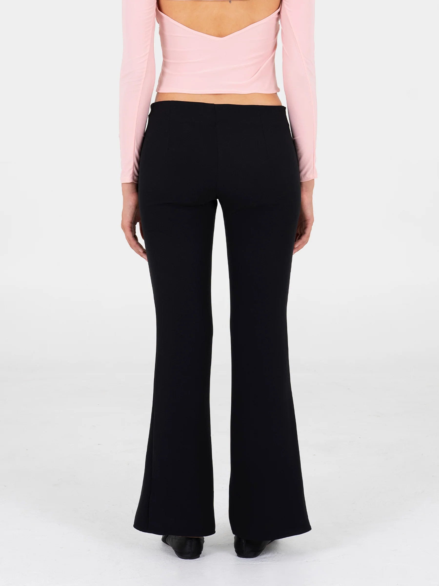 CARMEN SAYS black low waisted trousers