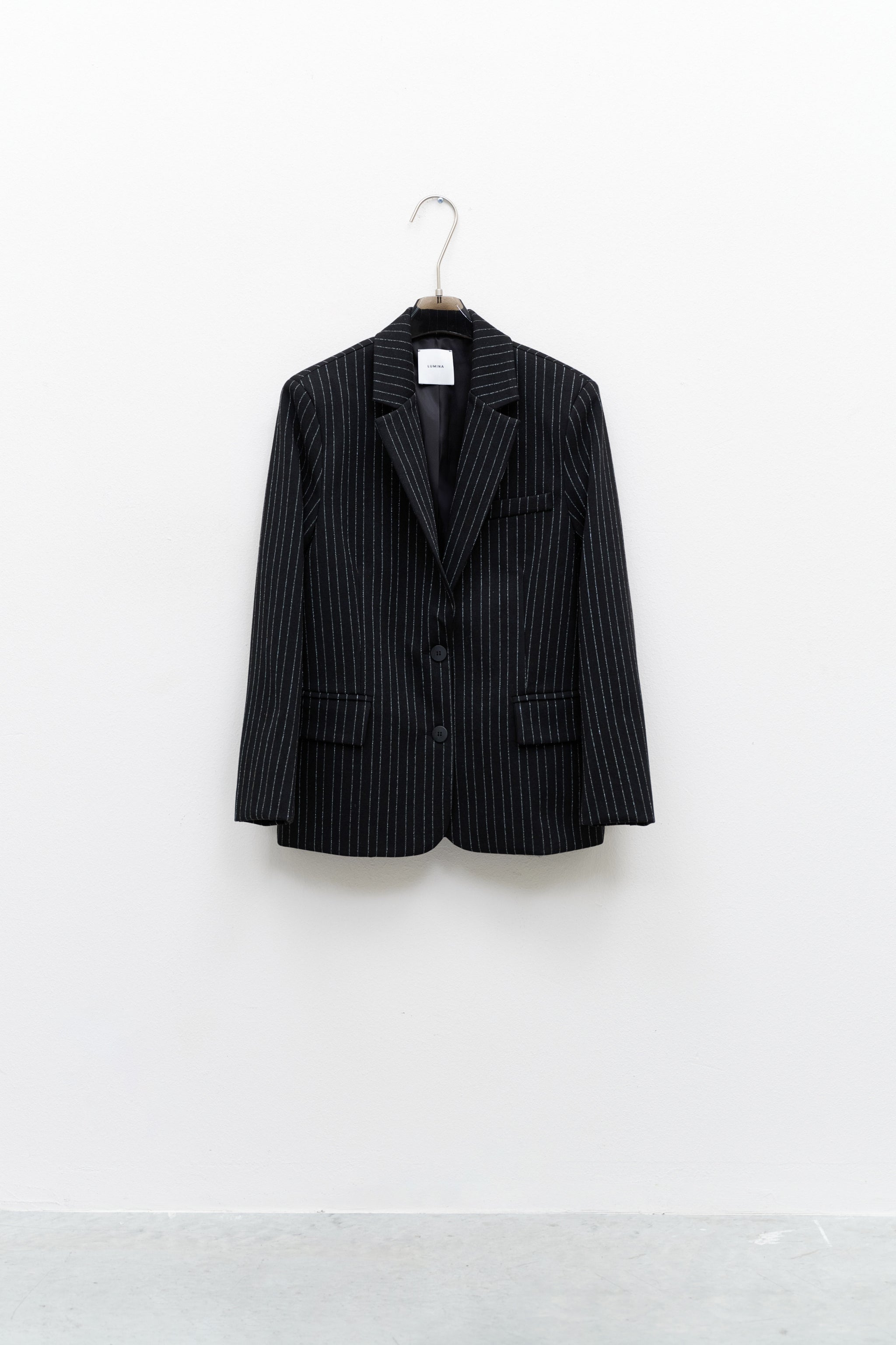 LUMINA Black Blazer with Lurex Threads