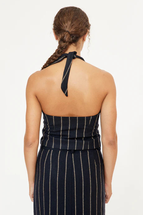 MUSIER PARIS Backless Stripped Vest Evy