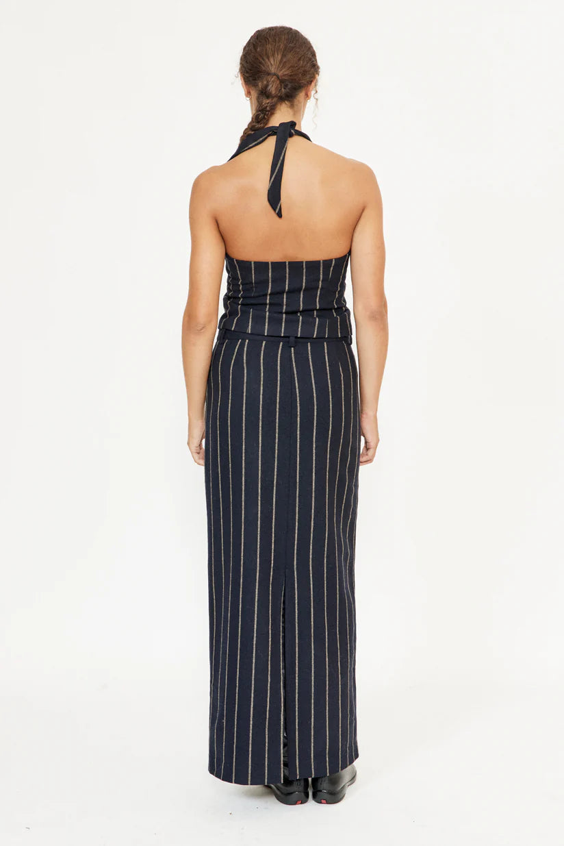 MUSIER PARIS Backless Stripped Vest Evy