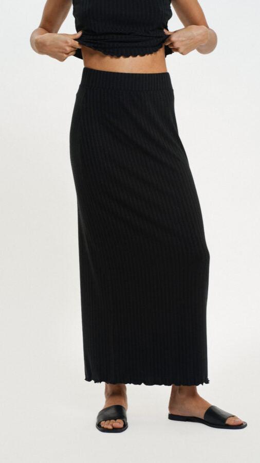 RESIDUS black long skirt