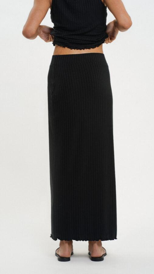 RESIDUS black long skirt