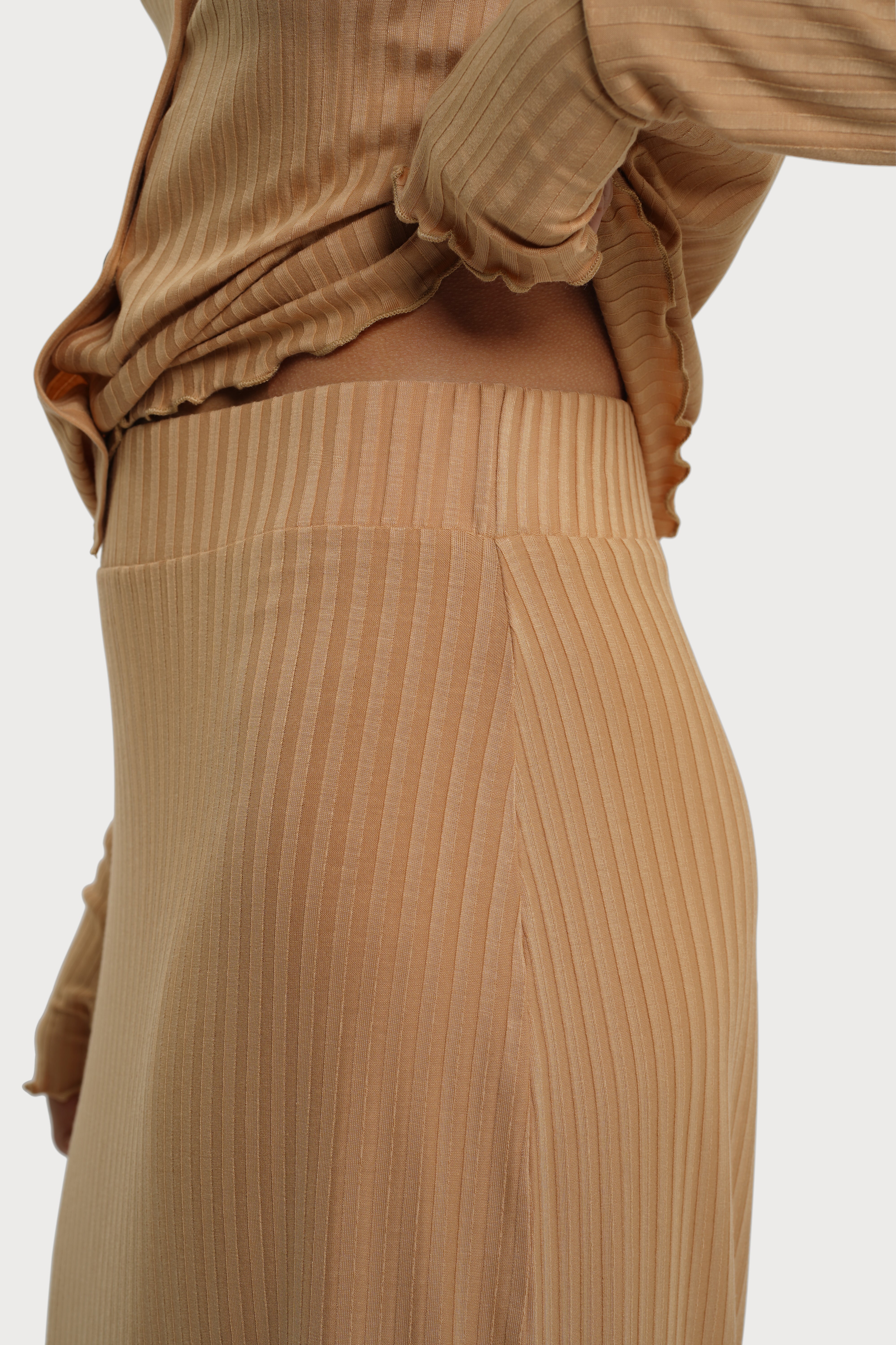 RESIDUS camel long skirt